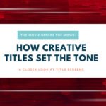 Title slide with the text "How Creative Titles Set the Tone"