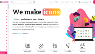 Iconshock.com website main page